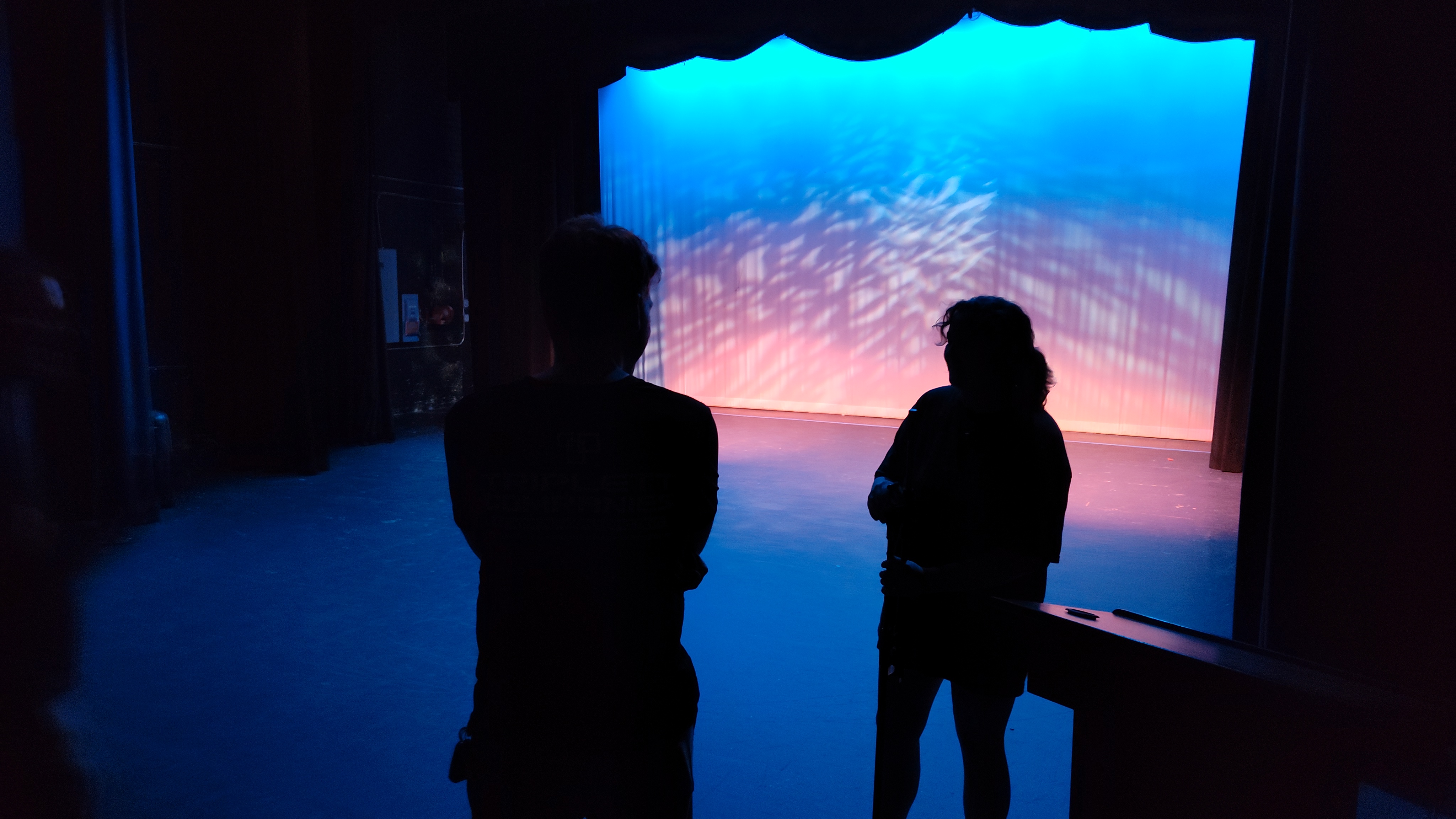 Lighting effect for Frozen-themed event, Paramount Theatre