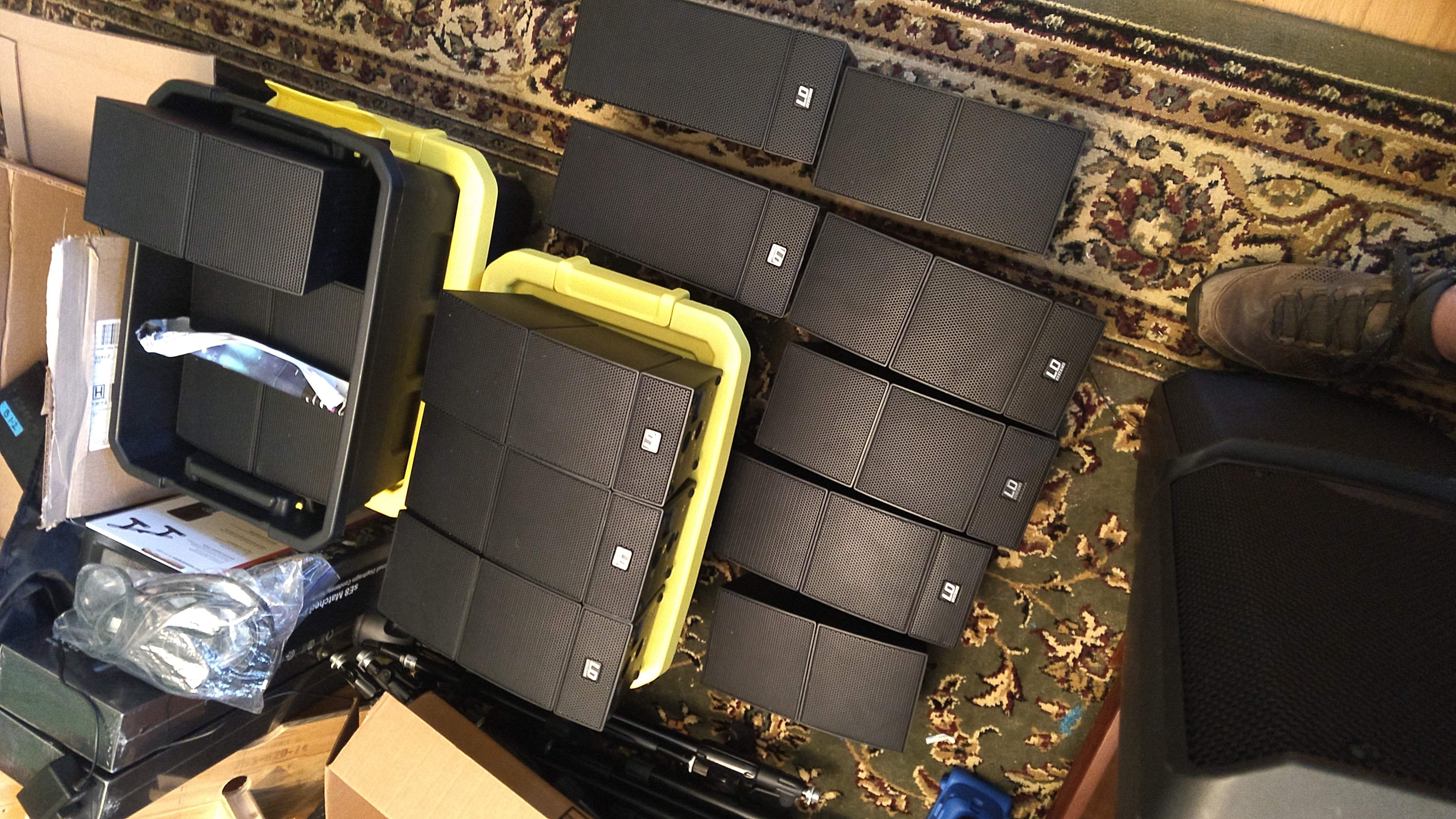 Part of the mighty cube speaker army!